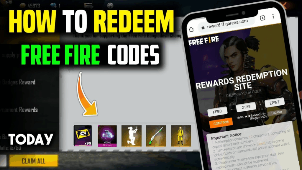 Free Fire Redeem Code June 2025 – Get Free Skins, Diamonds, and More!
